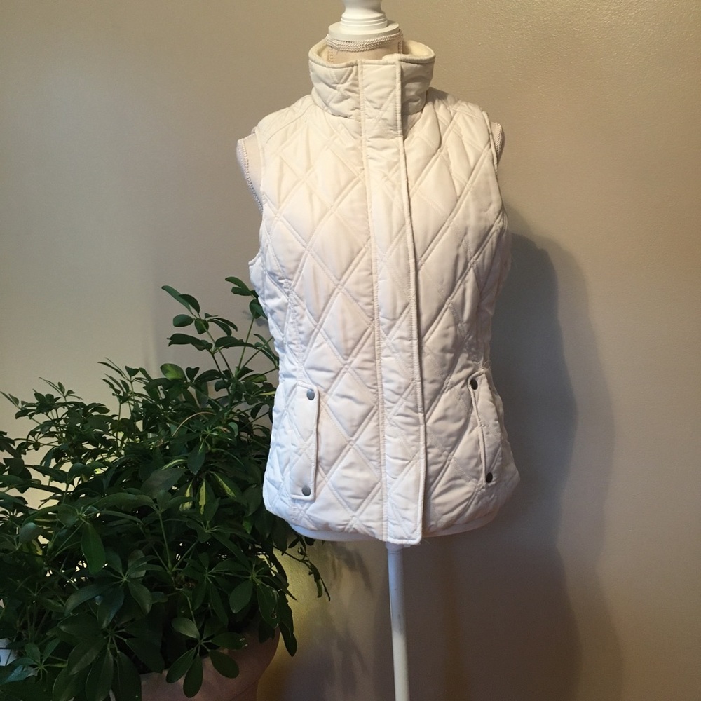 Johnson & Murphy quilted faux fur lined vest,  Medium